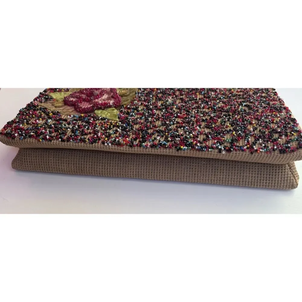 Vintage Beaded 1950’s Original Soure Bag/ Evening Clutch
